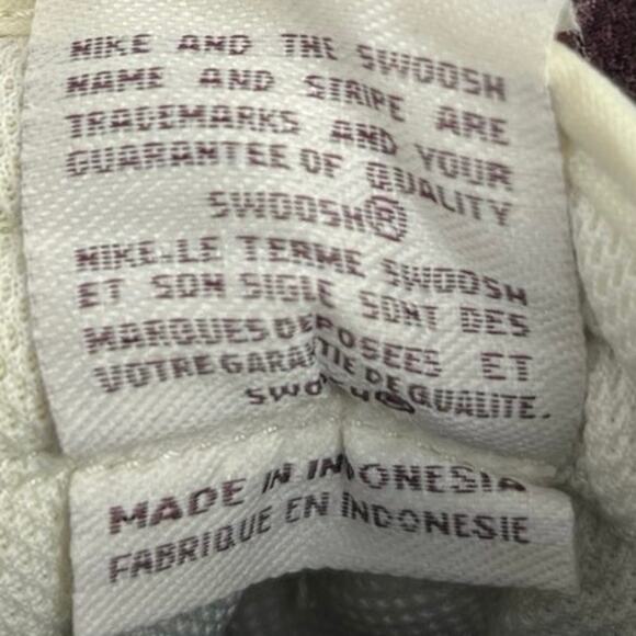 Nike Dunk High Burgundy White Lace Up High Top Athletic Sneakers Shoes Size 5.5 - Picture 5 of 6